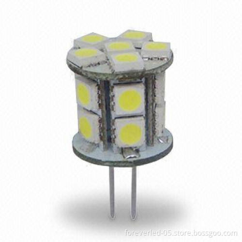 LED Bulb, 16pcs Epistar LED with 12V DC Voltage, 1.9W Power, Measures 34 x 19mm
